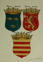Picture 15 of 165 from Fac simile of an ancient heraldic manuscipt : emblazoned by Sir David Lyndsay of the Mount. Lyon king of armes 1542 (1878), leaf 57