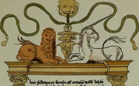 Picture 20 of 165 from Fac simile of an ancient heraldic manuscipt : emblazoned by Sir David Lyndsay of the Mount. Lyon king of armes 1542 (1878), leaf 71