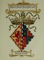 An illustration from Fac simile of an ancient heraldic manuscipt : emblazoned by Sir David Lyndsay of the Mount. Lyon king of armes 1542 (1878)