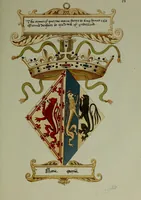 An illustration from Fac simile of an ancient heraldic manuscipt : emblazoned by Sir David Lyndsay of the Mount. Lyon king of armes 1542 (1878)