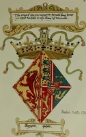 An illustration from Fac simile of an ancient heraldic manuscipt : emblazoned by Sir David Lyndsay of the Mount. Lyon king of armes 1542 (1878)