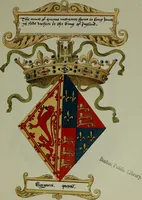 An illustration from Fac simile of an ancient heraldic manuscipt : emblazoned by Sir David Lyndsay of the Mount. Lyon king of armes 1542 (1878)