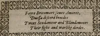 An illustration from The faerie queene : Disposed into twelue bookes, fashioning XII. morall vertues (1596)