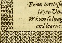 An illustration from The Faerie Qveene : Disposed into twelue bookes, Fashioning XII. Morall vertues (1596)