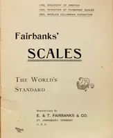 An illustration from Fairbanks' scales, the world's standard : manufactured by E. & T. Fairbanks & Co (1893)