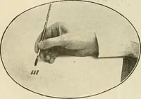 An illustration from Fairchild's rapid letterer and show-card maker, commercial alphabet construction with brush or pen (1910)
