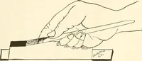 An illustration from Fairchild's rapid letterer and show-card maker, commercial alphabet construction with brush or pen (1910)
