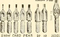 An illustration from Fairchild's rapid letterer and show-card maker, commercial alphabet construction with brush or pen (1910)
