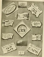 An illustration from Fairchild's rapid letterer and show-card maker, commercial alphabet construction with brush or pen (1910)
