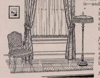 An illustration from The importance of color in curtains / by Agnes Rowe Fairman. (1925)