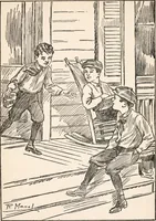 Picture 3 of 10 from Fairview boys at Light-house Cove, or, Carried out to sea (1914), leaf 24