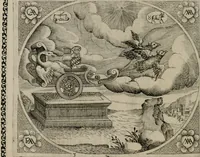 An illustration from Fama postuma, de virtutibus heroicis : quibus serenissima princeps ac domina D. Maria Archidux Austriae, Rheni Palatina vtriusque Bauariae Dux, et serenissimi quondam principis ac domini D. Caroli Archducis Austriae, Burgundiae, Styriae, Carinthiae, Carniolae Ducis Coniux, postea vidua augustam memoriae semper foelicis immortalitatem viuens moriens meruit (1609)
