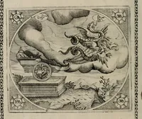 An illustration from Fama postuma, de virtutibus heroicis : quibus serenissima princeps ac domina D. Maria Archidux Austriae, Rheni Palatina vtriusque Bauariae Dux, et serenissimi quondam principis ac domini D. Caroli Archducis Austriae, Burgundiae, Styriae, Carinthiae, Carniolae Ducis Coniux, postea vidua augustam memoriae semper foelicis immortalitatem viuens moriens meruit (1609)