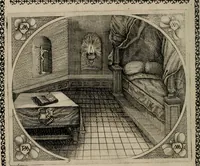 An illustration from Fama postuma, de virtutibus heroicis : quibus serenissima princeps ac domina D. Maria Archidux Austriae, Rheni Palatina vtriusque Bauariae Dux, et serenissimi quondam principis ac domini D. Caroli Archducis Austriae, Burgundiae, Styriae, Carinthiae, Carniolae Ducis Coniux, postea vidua augustam memoriae semper foelicis immortalitatem viuens moriens meruit (1609)