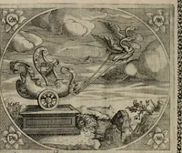 An illustration from Fama postuma, de virtutibus heroicis : quibus serenissima princeps ac domina D. Maria Archidux Austriae, Rheni Palatina vtriusque Bauariae Dux, et serenissimi quondam principis ac domini D. Caroli Archducis Austriae, Burgundiae, Styriae, Carinthiae, Carniolae Ducis Coniux, postea vidua augustam memoriae semper foelicis immortalitatem viuens moriens meruit (1609)