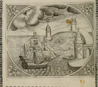 An illustration from Fama postuma, de virtutibus heroicis : quibus serenissima princeps ac domina D. Maria Archidux Austriae, Rheni Palatina vtriusque Bauariae Dux, et serenissimi quondam principis ac domini D. Caroli Archducis Austriae, Burgundiae, Styriae, Carinthiae, Carniolae Ducis Coniux, postea vidua augustam memoriae semper foelicis immortalitatem viuens moriens meruit (1609)