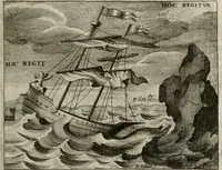 An illustration from Fama prognostica : ad cunas serenissimi principis Maximiliani Emmanuelis ... domini Ferdinandi Mariæ ... et serenissimæ principis ac D. dominæ Henrietæ Adeleidis ... filii (1662)