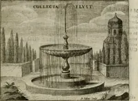 An illustration from Fama prognostica : ad cunas serenissimi principis Maximiliani Emmanuelis ... domini Ferdinandi Mariæ ... et serenissimæ principis ac D. dominæ Henrietæ Adeleidis ... filii (1662)