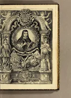 An illustration from Fama, y obras posthumas del fenix de Mexico, decima musa, poetisa americana, Sor Juana Ines de la Cruz, religiosa professa en el convento de San Geronimo de la imperial ciudad de Mexico; : consagralas a la Magestad Catholica de la reyna nuestra señora doña Mariana de Neoburg Baviera Palatina del Rhin, por mano de la Excma. señora doña Juana de Aragon y Cortès, duquesa de Monteleon, y Terra-Nova, marquesa del Valle de Goaxaca, &c. (1700)