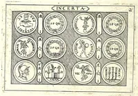 An illustration from Familiae Romanae in antiquis numismatibus : ab vrbe condita, ad tempora diui Augusti (1663)