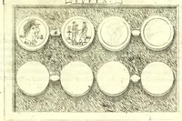 An illustration from Familiae romanae qvae reperivntvr in antiqvis nvmismatibvs ab vrbe condita ad tempora divi Avgusti : ex bibliotheca Fvlvi Vrsini : adivnctis familiis xxx ex libro Antoni Avgvstini ep. illerdensis (1577)