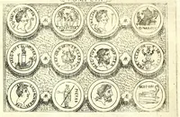 An illustration from Familiae romanae qvae reperivntvr in antiqvis nvmismatibvs ab vrbe condita ad tempora divi Avgusti : ex bibliotheca Fvlvi Vrsini : adivnctis familiis xxx ex libro Antoni Avgvstini ep. illerdensis (1577)