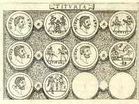 Picture 63 of 69 from Familiae romanae qvae reperivntvr in antiqvis nvmismatibvs ab vrbe condita ad tempora divi Avgusti : ex bibliotheca Fvlvi Vrsini : adivnctis familiis xxx ex libro Antoni Avgvstini ep. illerdensis (1577), leaf 274