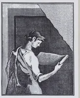 An illustration from The family dyer and scourer : being a complete treatise on the arts of dying and cleaning every article of dress, bed and window furniture, silks, bonnets, feathers, &c., whether made of flax, silk, cotton, wool, or hair : also, carpets, counterpanes, and hearth-rugs, ensuring a saving of eighty per cent (1818)