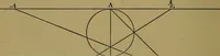 An illustration from Famous problems of elementary geometry: the duplication of the cube; the trisection of an angle; the quadrature of the circle; an authorized translation of F. Klein's Vorträge über ausgewählte fragen der elementargeometrie, ausgearbeitet von F. Tägert (1897)