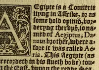 An illustration from The fardle of facions conteining the aunciente maners, customes, and lawes, of the peoples enhabiting the two partes of the earth, called Affrike and Asie (1555)