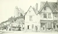 An illustration from Farm houses, manor houses, minor chateaux and small churches : from the eleventh to the sixteenth centuries, in Normandy, Brittany and other parts of France (1917)