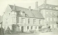 An illustration from Farm houses, manor houses, minor chateaux and small churches : from the eleventh to the sixteenth centuries, in Normandy, Brittany and other parts of France (1917)