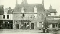 An illustration from Farm houses, manor houses, minor chateaux and small churches : from the eleventh to the sixteenth centuries, in Normandy, Brittany and other parts of France (1917)