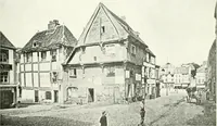 An illustration from Farm houses, manor houses, minor chateaux and small churches : from the eleventh to the sixteenth centuries, in Normandy, Brittany and other parts of France (1917)