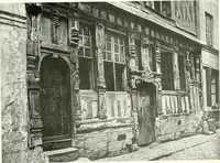 An illustration from Farm houses, manor houses, minor chateaux and small churches : from the eleventh to the sixteenth centuries, in Normandy, Brittany and other parts of France (1917)
