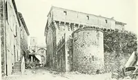 An illustration from Farm houses, manor houses, minor chateaux and small churches : from the eleventh to the sixteenth centuries, in Normandy, Brittany and other parts of France (1917)