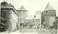 An illustration from Farm houses, manor houses, minor chateaux and small churches : from the eleventh to the sixteenth centuries, in Normandy, Brittany and other parts of France (1917)