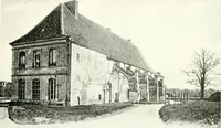 An illustration from Farm houses, manor houses, minor chateaux and small churches : from the eleventh to the sixteenth centuries, in Normandy, Brittany and other parts of France (1917)