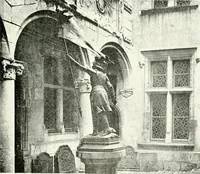 An illustration from Farm houses, manor houses, minor chateaux and small churches : from the eleventh to the sixteenth centuries, in Normandy, Brittany and other parts of France (1917)