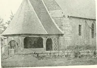 An illustration from Farm houses, manor houses, minor chateaux and small churches : from the eleventh to the sixteenth centuries, in Normandy, Brittany and other parts of France (1917)