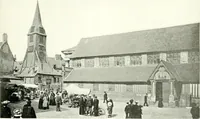 An illustration from Farm houses, manor houses, minor chateaux and small churches : from the eleventh to the sixteenth centuries, in Normandy, Brittany and other parts of France (1917)