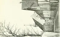 An illustration from Farm houses, manor houses, minor chateaux and small churches : from the eleventh to the sixteenth centuries, in Normandy, Brittany and other parts of France (1917)