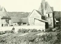 An illustration from Farm houses, manor houses, minor chateaux and small churches : from the eleventh to the sixteenth centuries, in Normandy, Brittany and other parts of France (1917)