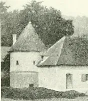An illustration from Farm houses, manor houses, minor chateaux and small churches : from the eleventh to the sixteenth centuries, in Normandy, Brittany and other parts of France (1917)
