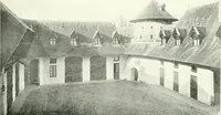 An illustration from Farm houses, manor houses, minor chateaux and small churches : from the eleventh to the sixteenth centuries, in Normandy, Brittany and other parts of France (1917)
