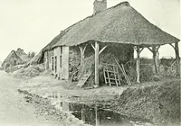 An illustration from Farm houses, manor houses, minor chateaux and small churches : from the eleventh to the sixteenth centuries, in Normandy, Brittany and other parts of France (1917)