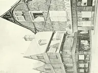 An illustration from Farm houses, manor houses, minor chateaux and small churches : from the eleventh to the sixteenth centuries, in Normandy, Brittany and other parts of France (1917)