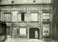 An illustration from Farm houses, manor houses, minor chateaux and small churches : from the eleventh to the sixteenth centuries, in Normandy, Brittany and other parts of France (1917)