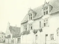 An illustration from Farm houses, manor houses, minor chateaux and small churches : from the eleventh to the sixteenth centuries, in Normandy, Brittany and other parts of France (1917)