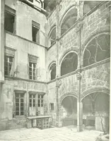 An illustration from Farm houses, manor houses, minor chateaux and small churches : from the eleventh to the sixteenth centuries, in Normandy, Brittany and other parts of France (1917)